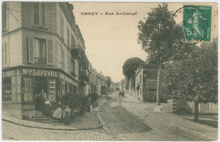 ORSAY. - Rue Archangé. Edition Lefèvre, 1910, 1 timbre à 5 centimes. 