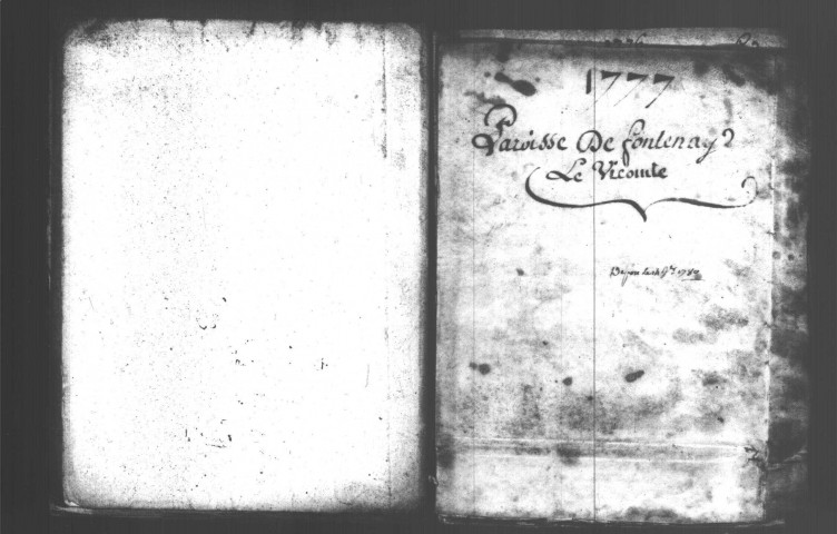 FONTENAY-LE-VICOMTE. Paroisse Saint-Rémi : Baptêmes, mariages, sépultures : registre paroissial (1761-1778). 