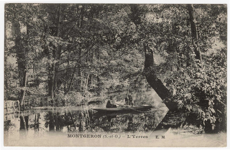 MONTGERON. - L'Yerres [Editeur Malcuit, 1923, timbre à 10 centimes]. 