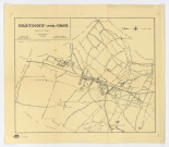 Plan de BRETIGNY-SUR-ORGE dressé par M. BONNET, géomètre-expert, 1934. Ech. 1/10 000. N et B. Dim. 0,65 x 0,57. 