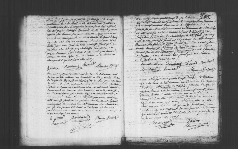 CHAMPCUEIL. Naissances, mariages, décès : registre d'état civil (1792-an V). 