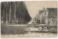 CORBEIL-ESSONNES. - Corbeil inondé, 1910. Quai de la Pêcherie. 