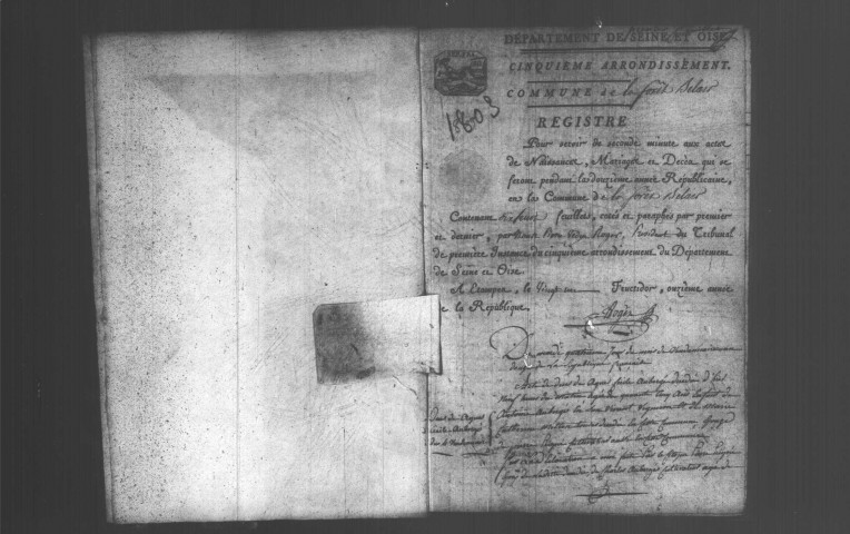 FORET-LE-ROI (LA). Naissances, mariages, décès : registre d'état civil (an XII-1815). 