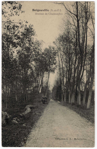 BOIGNEVILLE. - Avenue de Chantambre, CB, 1910, 13 lignes, 10 c, ad. 