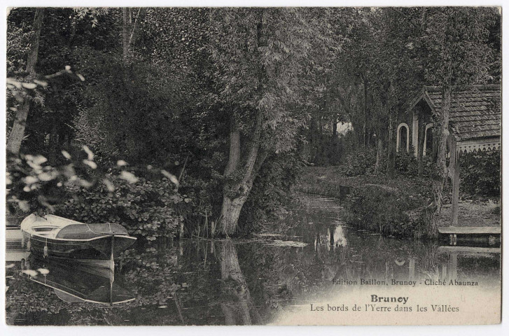 BRUNOY. - Bords de l'Yerres dans les Vallées, Baillon, 1906, 5 c, ad. 