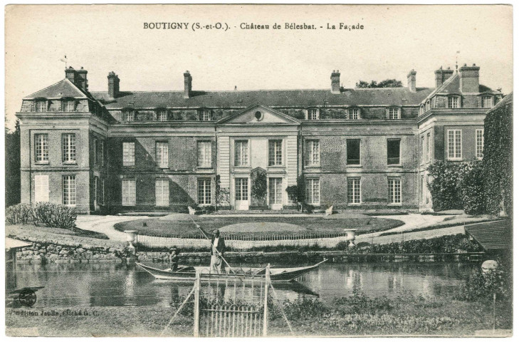 BOUTIGNY-SUR-ESSONNE. - Château de Bélesbat. La façade, Jeulin. 