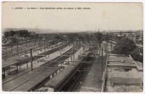 JUVISY-SUR-ORGE. - La gare. Vue générale prise en avion à 300 mètres. Leprunier, 20 lignes. 