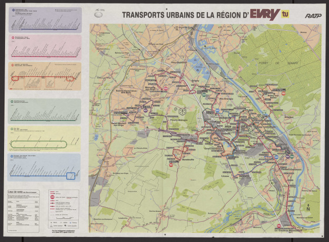 EVRY. - Plan de la Ville (1983). 