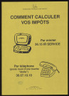 Essonne [Département]. - Comment calculer vos impôts, Services fiscaux de l'Essonne (1995). 
