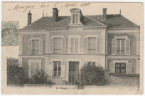 MOIGNY . - La mairie [1906, timbre à 5 centimes]. 
