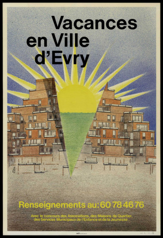 EVRY. - Vacances en ville d'Evry (1986). 