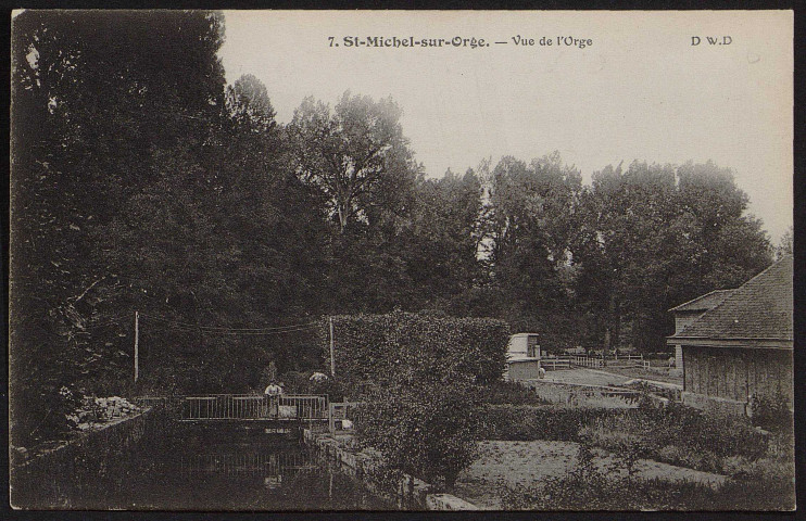 SAINT-MICHEL-SUR-ORGE.- Vue de l'Orge [1904-1930].