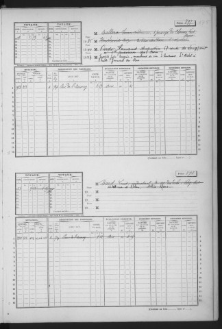 SAINT-MICHEL-SUR-ORGE. - Matrice des propriétés non bâties : folios 893 à la fin [cadastre rénové en 1950]. 