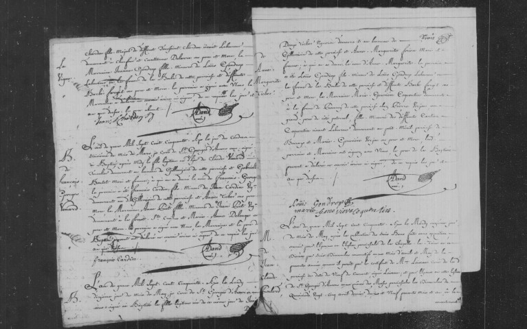 AUVERS-SAINT-GEORGES. Paroisse Notre-Dame et Saint-Georges : Baptêmes, mariages, sépultures : registre paroissial (1756-1772). [les paroisses de Notre-Dame et de Saint-Georges sont reliées ensemble]. 