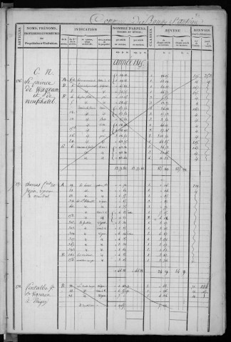 BOUSSY-SAINT-ANTOINE. - Matrice de rôle pour la contribution cadastrale : art. 236 à la fin [cadastre rénové en 1933]. 