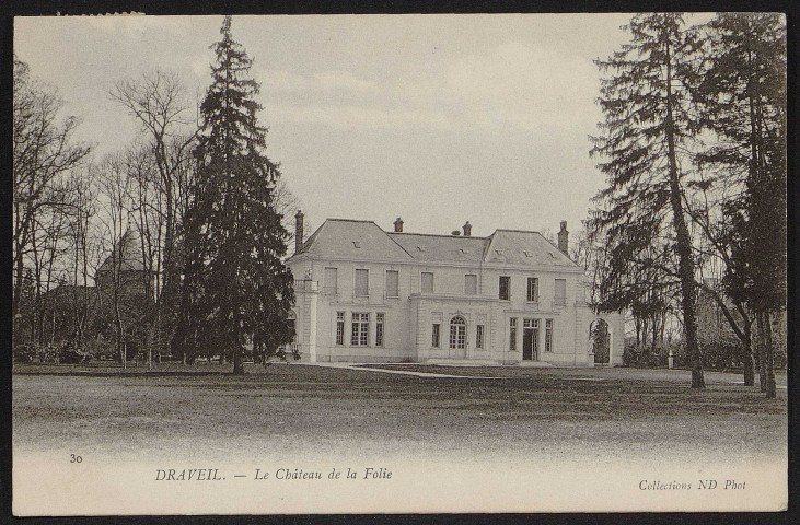 Draveil.- Le château de la Folie (17 juillet 1904). 