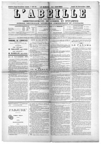 n° 91 (24 novembre 1892)