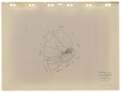ECHARCON, plans minutes de conservation : tableau d'assemblage,1937, Ech. 1/10000 ; plans des sections A1, A2, A3, B1, B2, B3, 1937, Ech. 1/2500. Polyester. N et B. Dim. 105 x 80 cm [7 plans]. 
