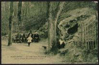 Montlhéry.- La roche Saint-Nicolas en 1907, sur le versant nord-ouest de la tour. 
