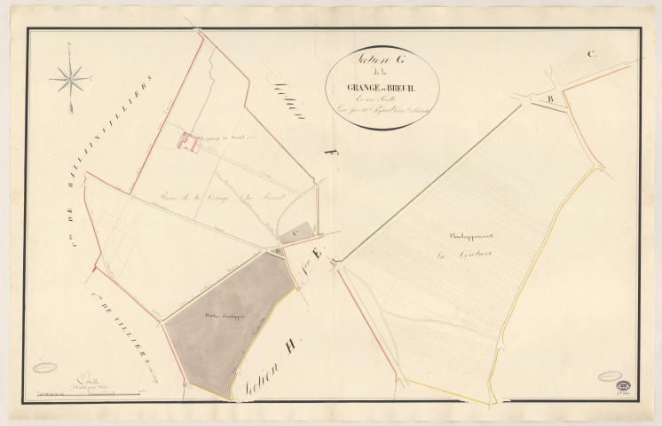 EPINAY-SUR-ORGE. - Section G : Grange du Breuil (la). 
