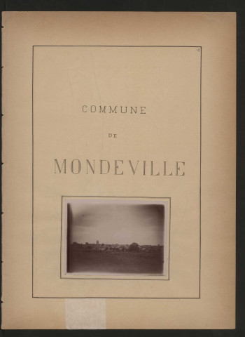 MONDEVILLE (1899). 10 vues de microfilm 35 mm en bandes de 5 vues. 