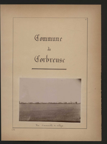 CORBREUSE (1899). 46 vues de microfilm 35 mm en bandes de 5 vues. 