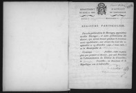 CHAMPLAN. - Registre d'état civil. - Registre des publications de mariages (an III-an X) 