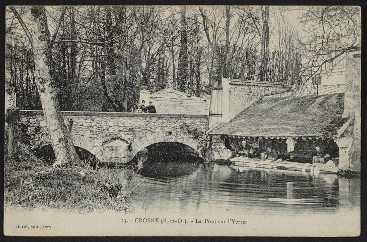 Crosne.- Le pont sur l'Yerres [1904-1910]. 