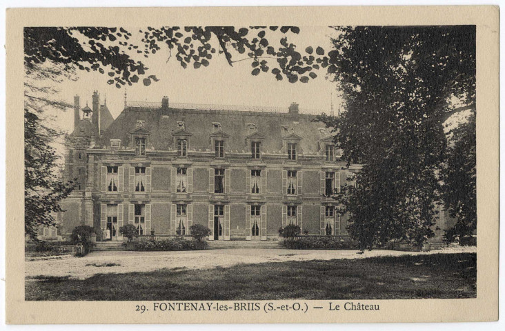 FONTENAY-LES-BRIIS. - Le château [Editeur Baslé, sépia]. 