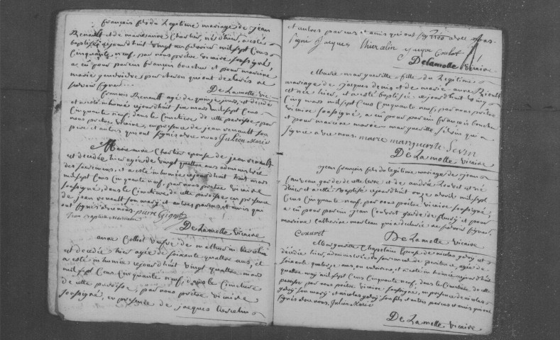 SAINTE-GENEVIEVE-DES-BOIS. Paroisse Sainte-Geneviève : Baptêmes, mariages, sépultures : registre paroissial (1759-1772). 