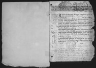 MEROBERT. - Registres paroissiaux : baptemes, mariages, décès (1710-1743). 