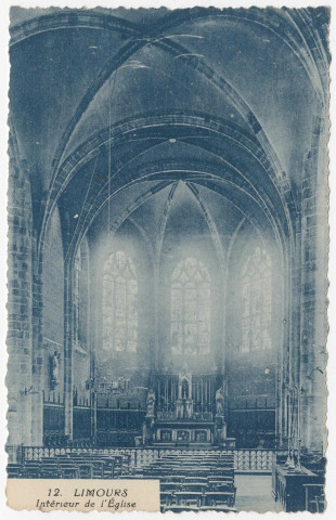 LIMOURS-EN-HUREPOIX. - Intérieur de l'église. Berthier, bleue. 