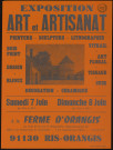 RIS-ORANGIS.- Exposition Art et artisanat : peinture, sculpture, lithographie..., Ferme d'Orangis, [7 juin-8 juin 1980]. 