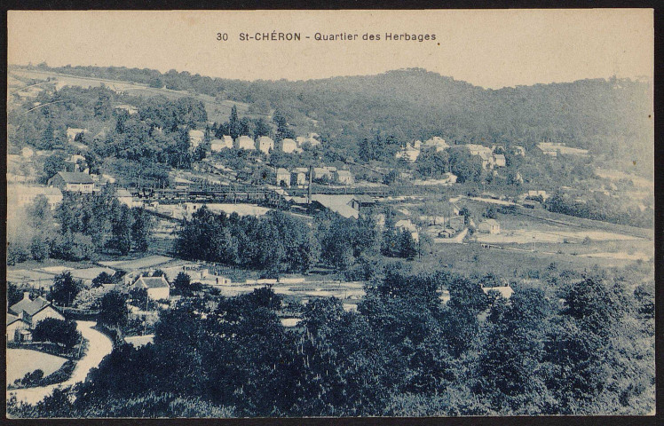 SAINT-CHERON.- Quartier des herbages [1920-1930].
