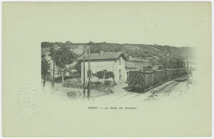 ORSAY. - Le Guichet. La gare du Guichet. Edition Bréger. 