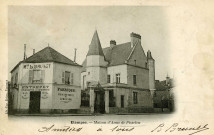 ETAMPES. - Maison d'Anne de Pissseleu et fabrique d'eau de vie et limonade [Editeur Brière, 1903, timbre à 5 centimes]. 