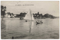 JUVISY-SUR-ORGE. - Les bords de la Seine. Leprunier (1918), 9 lignes, ad. 
