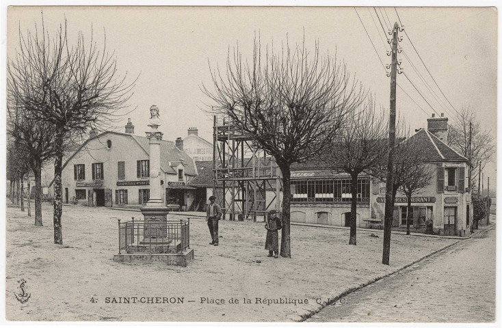 SAINT-CHERON. - Place de la République [Editeur CLC]. 