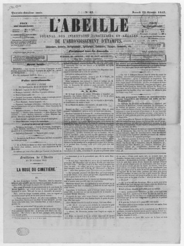 n° 43 (22 octobre 1853)