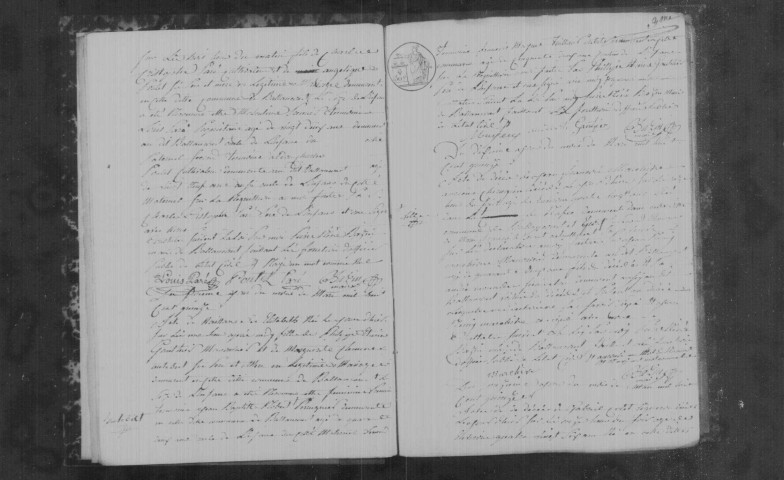 BALLANCOURT-SUR-ESSONNE. Naissances, mariages, décès : registre d'état civil (1815-1822). 