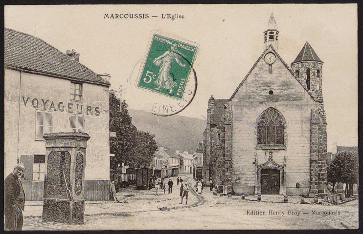 MARCOUSSIS.- L'église (février 1910).