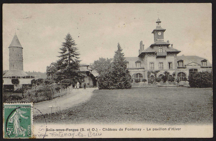Fontenay-les-Briis.- Château : le pavillon d'hiver (11 novembre 1909). 