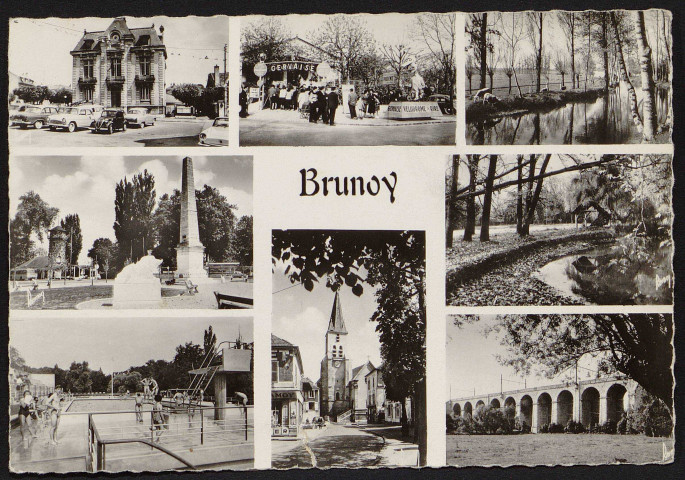 Brunoy.- Divers aspects de la ville(23 novembre 1965). 