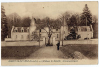 BOISSY-LA-RIVIERE. - Le château de Bierville. Entrée principale, Lévy et Neurdein, 1925, 8 lignes, 15 c, ad., sépia. 