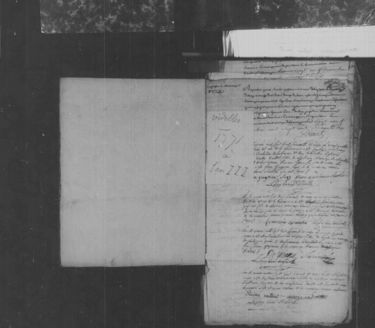 VIDELLES. Paroisse Saint-Léonard : Baptêmes, mariages, sépultures : registre paroissial ; naissances, mariages, décès (1771-an III). 