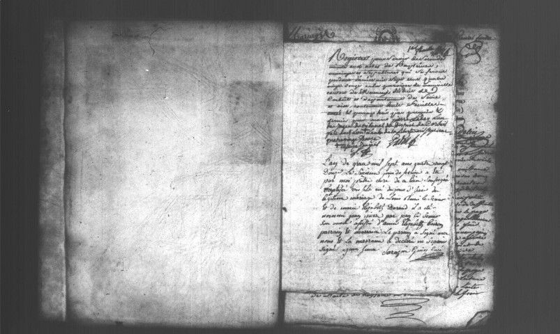 NAINVILLE-LES-ROCHES. Naissances, mariages, décès : registre d'état civil (1792-an XI). [mariages (an VII et les six premiers mois de l'an VIII), voir 4E1971. Nota bene : supplément (an VII) après naissances (an VIII)]. 