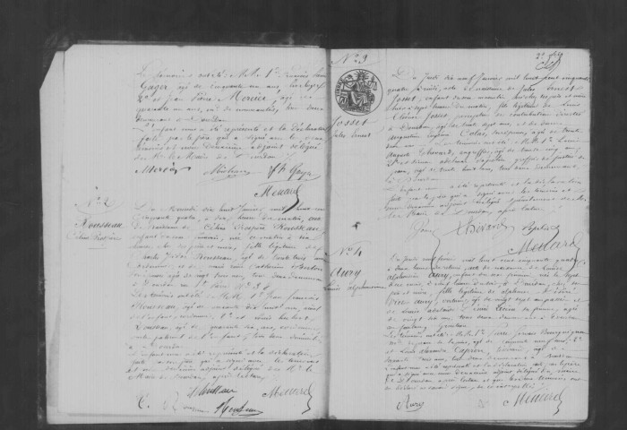 DOURDAN. Naissances, mariages, décès : registre d'état civil (1854-1857). [D. (1857), voir début du registre suivant 4E947]. 