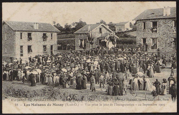 MASSY.- Les maisons de Massy : inauguration du 22 septembre 1903 [1904].