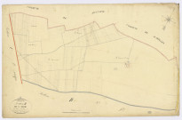 ABBEVILLE-LA-RIVIERE. - Section B - Orme (l'), 1, ech. 1/2500, coul., aquarelle, papier, 67x104 (1831). 