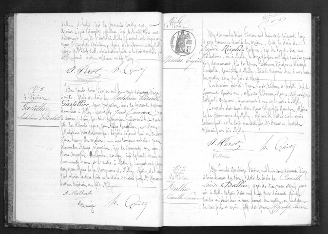 MILLY-LA-FORET. Décès : registre d'état civil (1876-1883). 